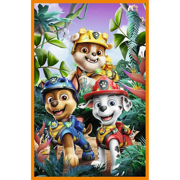 PUZZLE 3x80 Bohaterowie dinozaurów PsiPatrol 34905