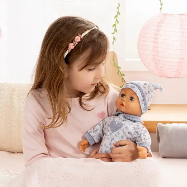 Pierwsze słowa - Bobas 38cm w szarej piżamce