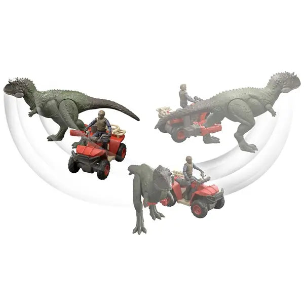 JURASSIC WORLD pojazd z chwytakiem+dino JKG91