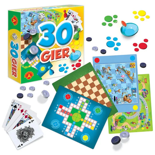Gry rodzinne zestaw 30 gier