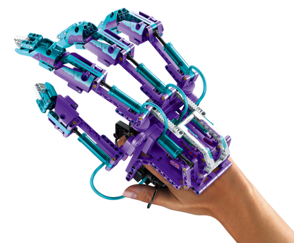 Immaster klocki bioniczna dłoń fioletowa 484 elementy