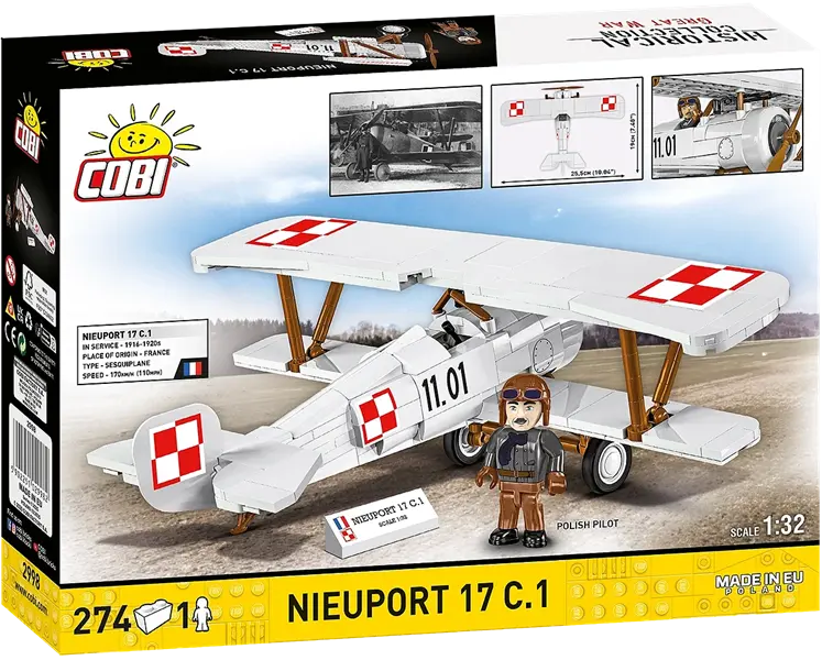 Klocki Great War - samolot Nieuport 17 C.1 274kl