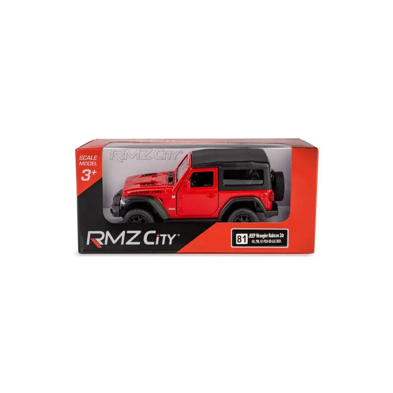 Model jeep wrangler rubicon czerwony