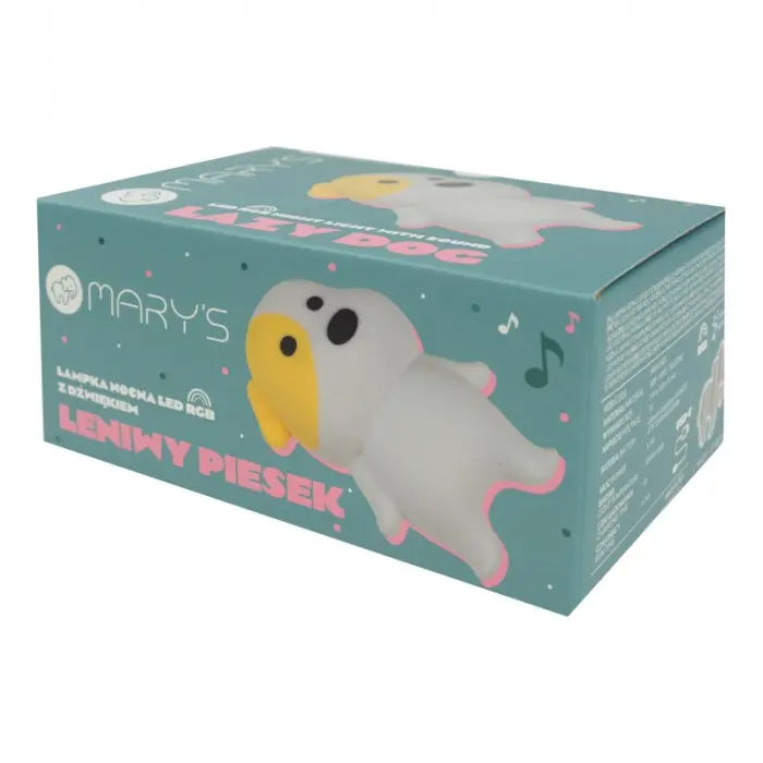 Lampka nocna RGB z dźwiękiem - Leniwy Piesek