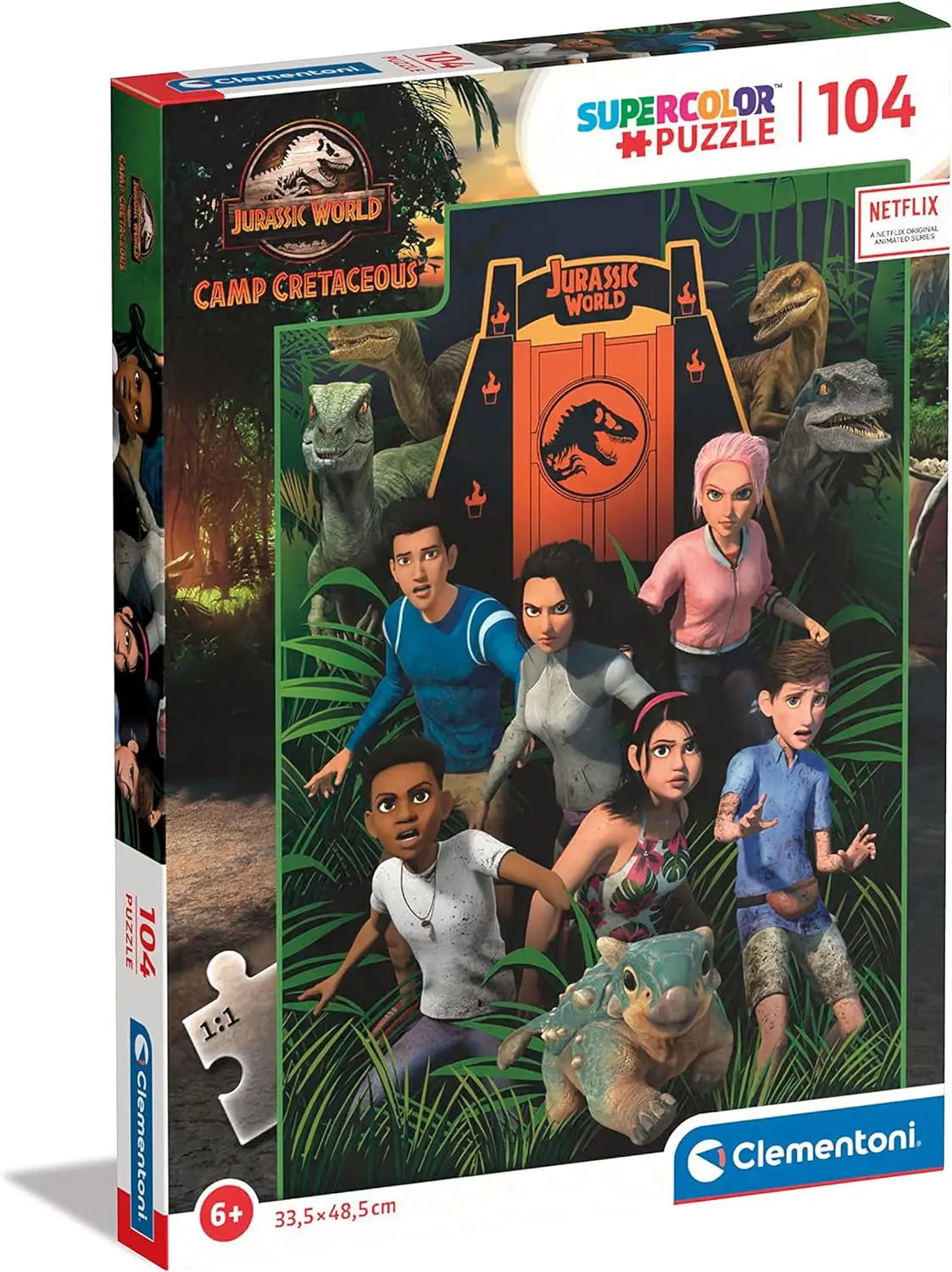 Puzzle 104 Super Kolor Jurassic World
