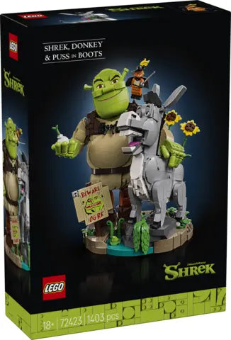 Lego Shrek - Shrek, Osioł i Kot w butach