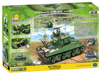 COBI HC WWII Sherman M4AE2 Jumbo 2fig.720kl 2550
