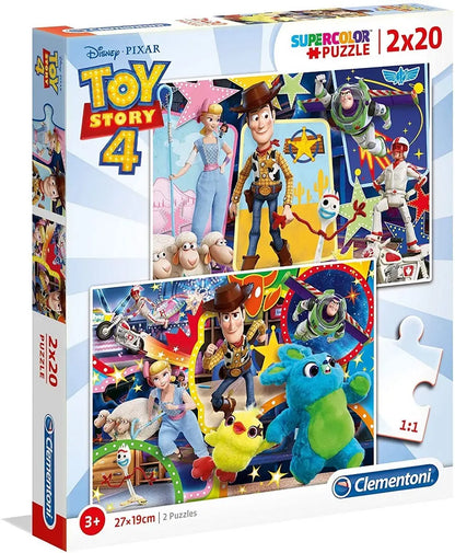 CLEMENTONI Puzzle 2x20 Toy Story 4 24761