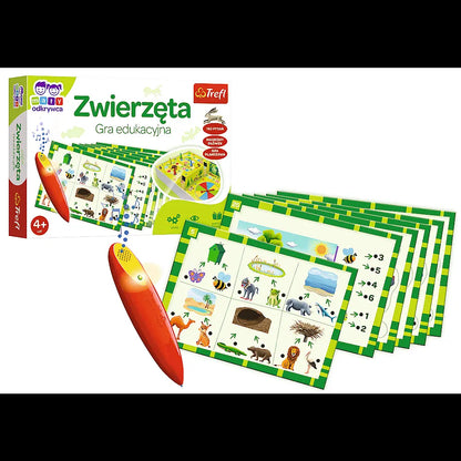 Mały odkrywca gra zwierzęta magiczny ołówek