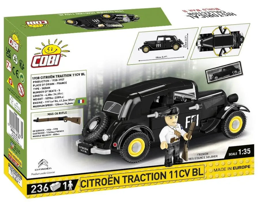 Historical Collection WWII Citroen Traction 11CV BL 236 elementów 2266