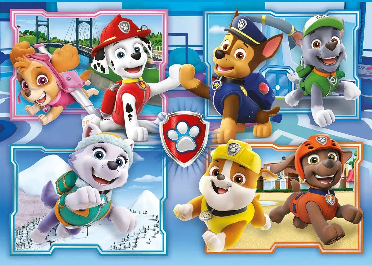 Clementoni puzzle 2x60 super kolor psi patrol