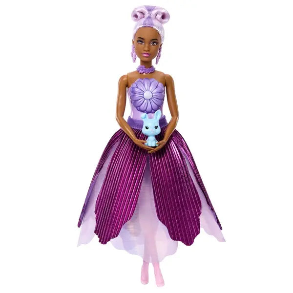 Barbie - Kwiatowa niespodzianka, Fioletowa stokrotka