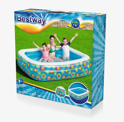 Basen dmuchany kwiatki 229x152x56 B54120