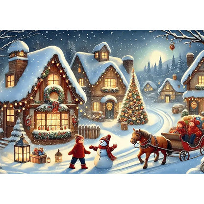Puzzle 1000 el. USA Collection: Holiday Sleigh