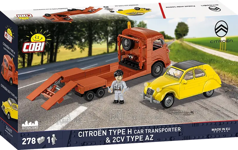 Klocki - Citroen Type H Car Transporter 2CV Type AZ, 278kl