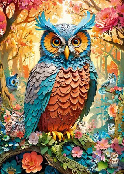 Puzzle 1000 Cherrypazzi Quilled owl