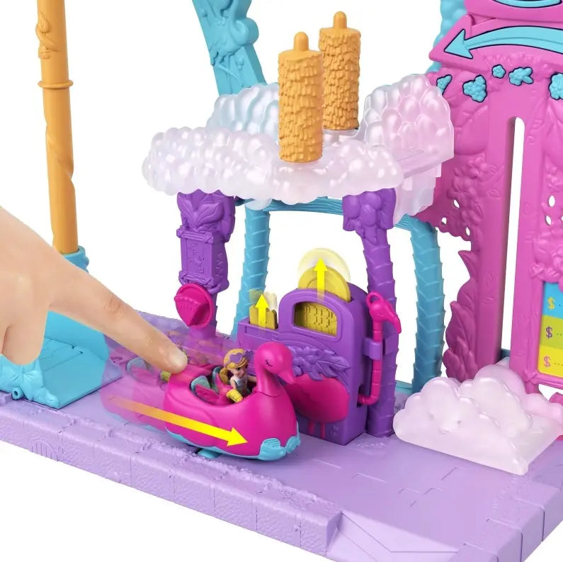 Polly pocket flamingowa myjnia zestaw