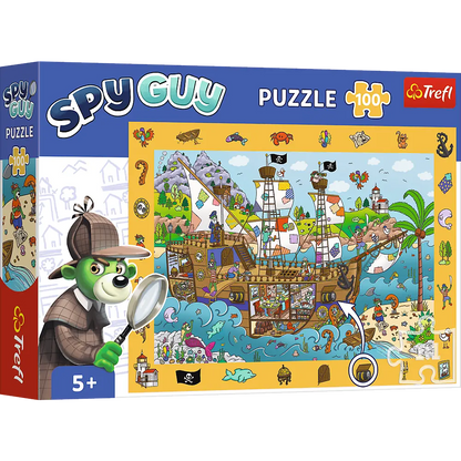 Puzzle 100 elementów Obserwacyjne Spy Guy - Statek Piracki
