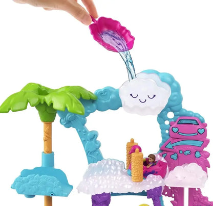 Polly pocket flamingowa myjnia zestaw