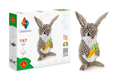 Origami 3d królik