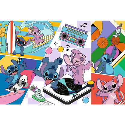 Puzzle 100 elementów wspomnienia lilo i stitch