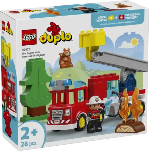 Lego Duplo - Wóz strażacki z wężem i strażakiem