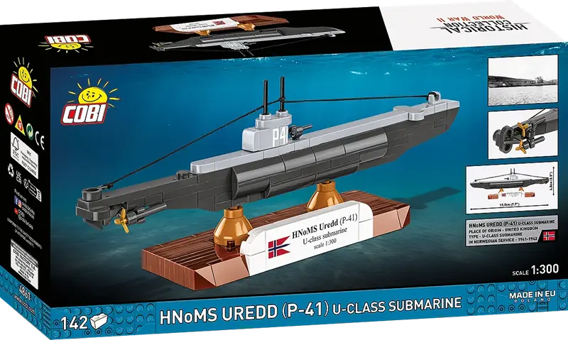 COBI HC WWII HNoMS UREDD (P-41) U-Class 142kl 4861