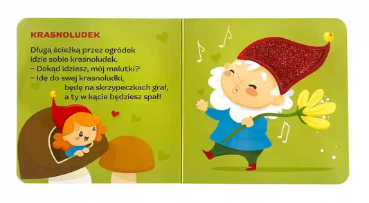 Książeczka edukacyjna rymowanki dotykanki idzie jeż