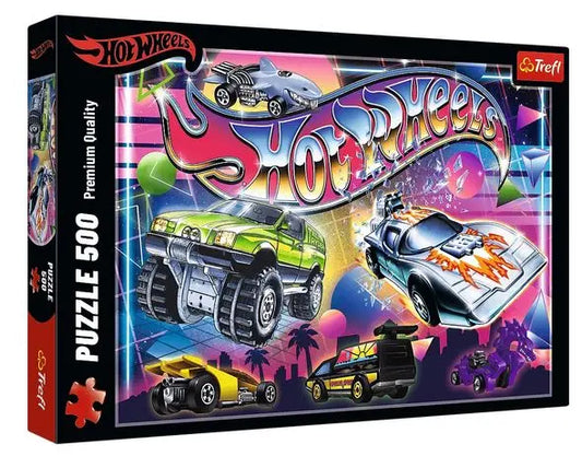 Puzzle 500 Hot Wheels Lata 80 - te