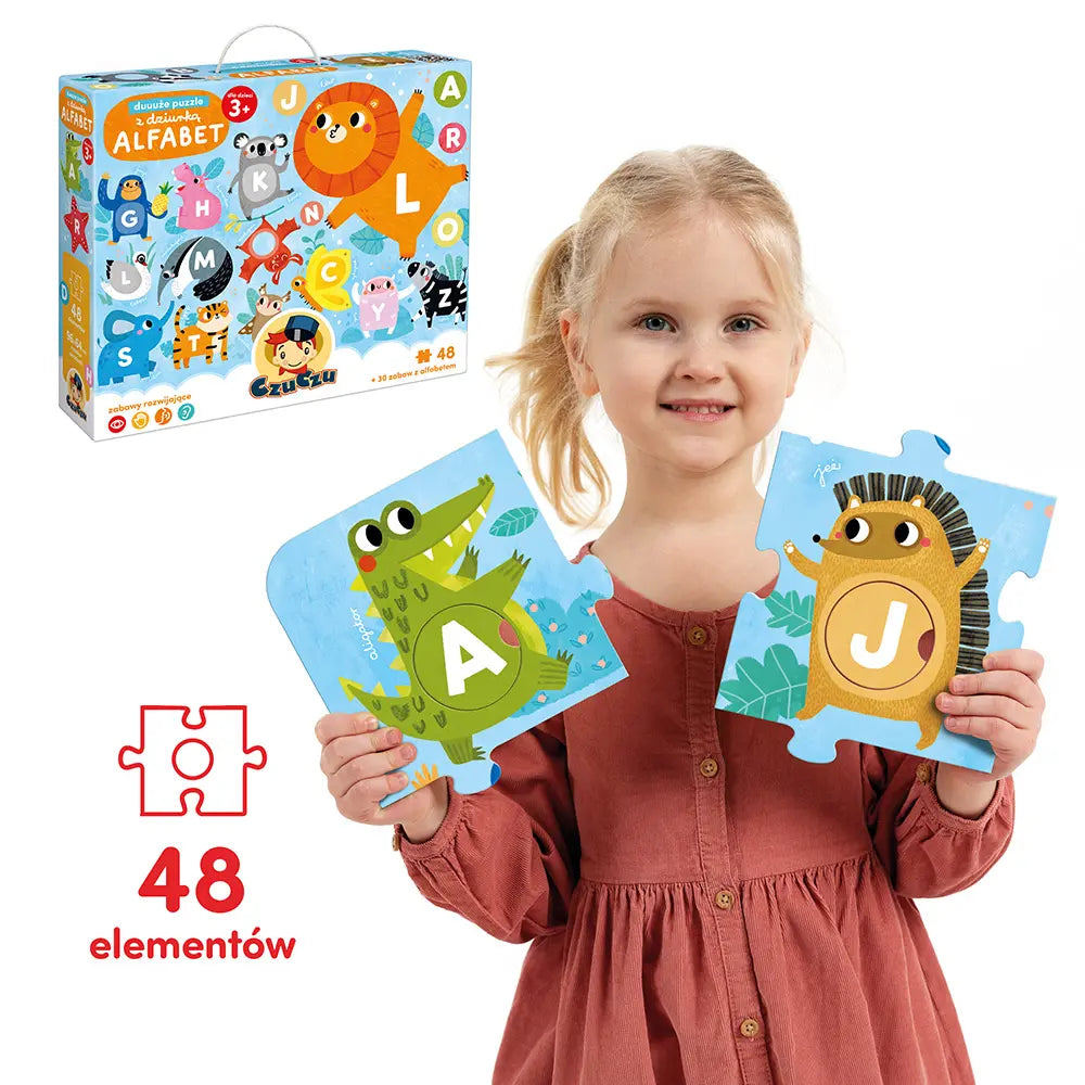 CzuCzu Duuuże puzzle z dziurką Alfabet 91262
