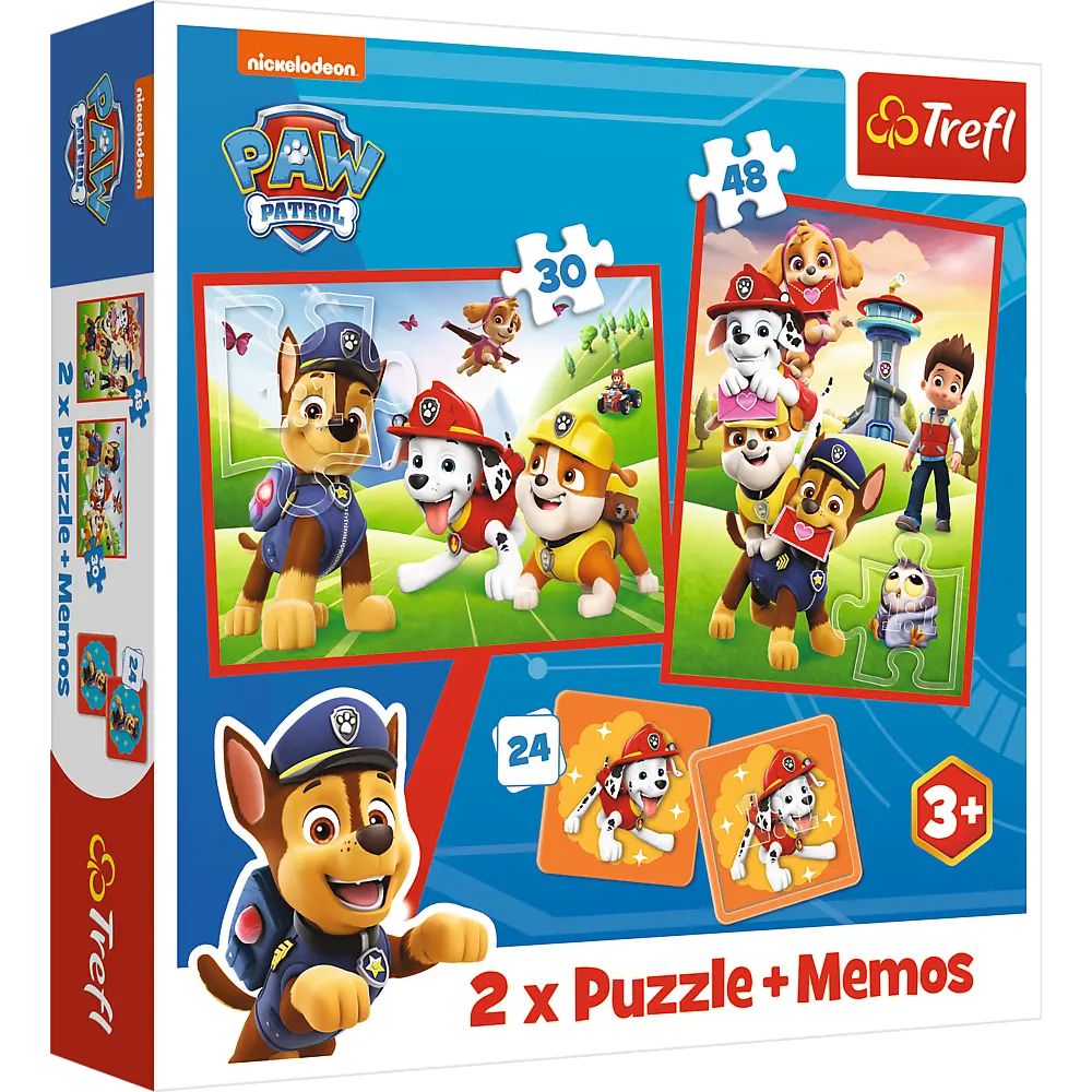 Puzzle  2w1+memos Psia ekipa w akcji /Viacom