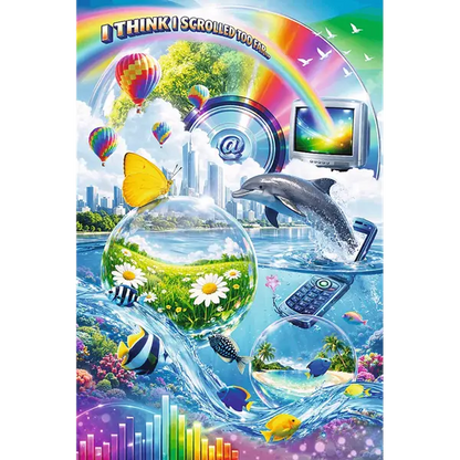 Puzzle 600 el. Flamingo by Trefl, Internetowy chaos Y2K