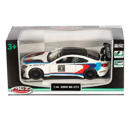 Model bmw m6 gt3 biały 1:44