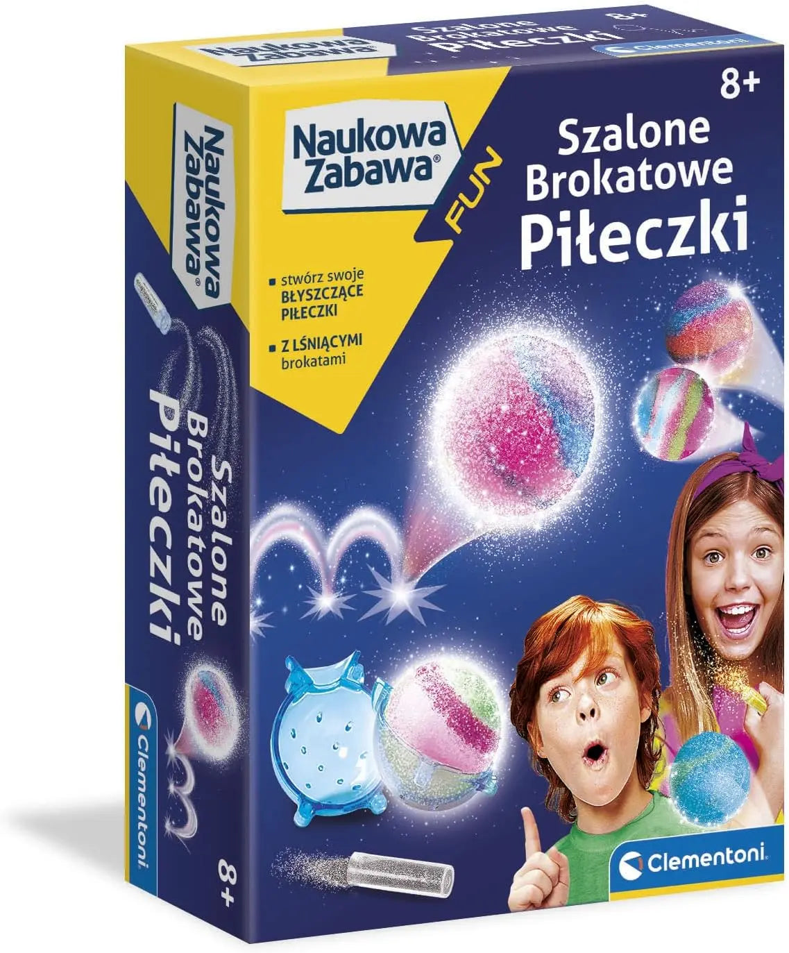Naukowa zabawa szalone brokatowe piłeczki