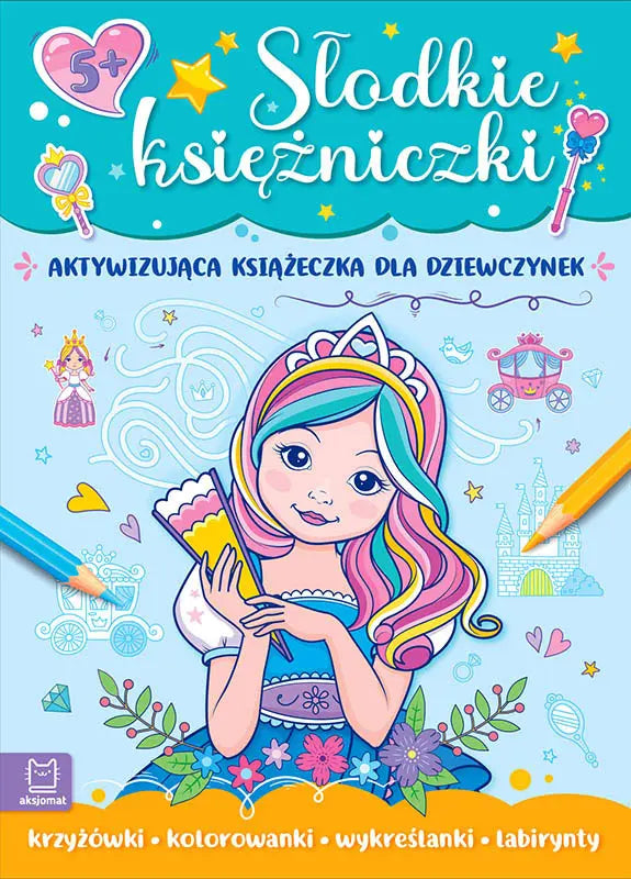Aksjomat słodkie księżniczki aktywizująca książeczka dla dziewczynek