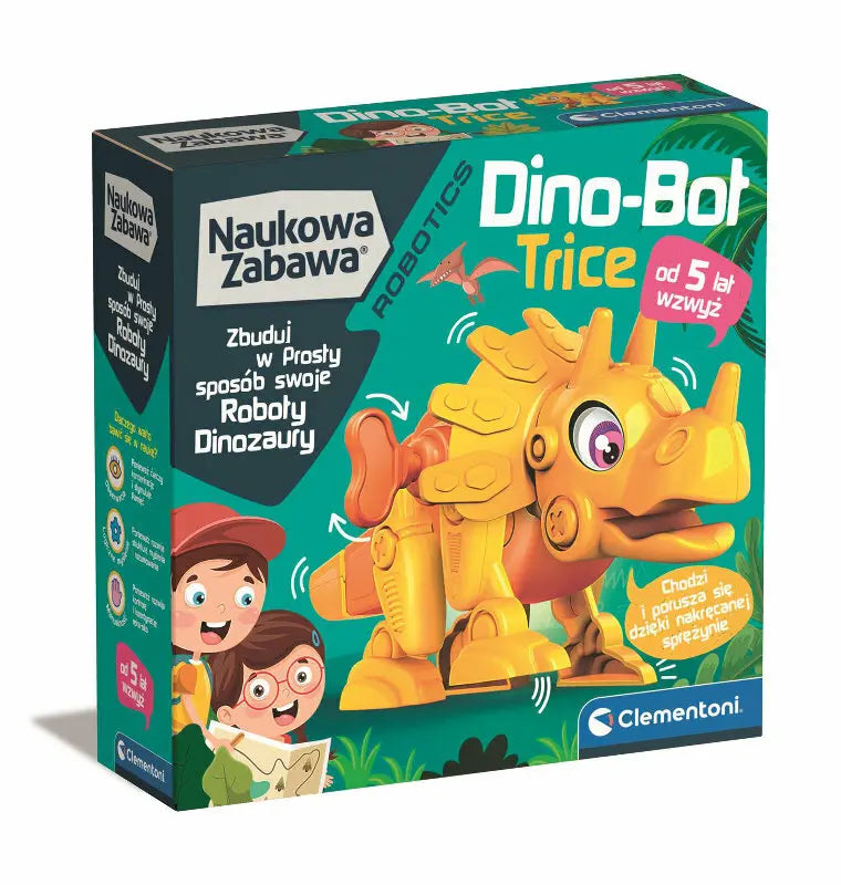 Naukowa zabawa dino-bot triceratops