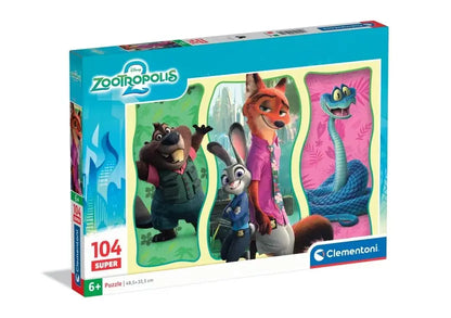 Puzzle 104 Super Zootopia 2
