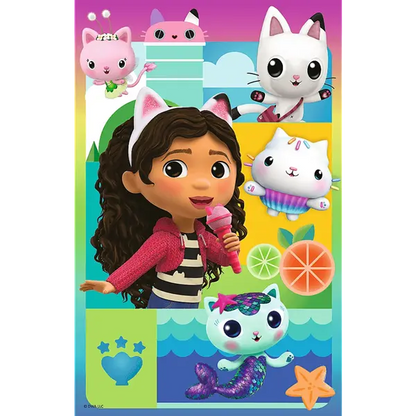 Puzzle Premium Plus Kids UFT, Koci Domek Gabi 160 el. Piękna Gabi