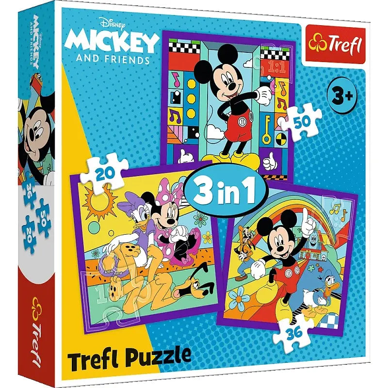 Puzzle 3w1 Miki i jego wesoła ekipa