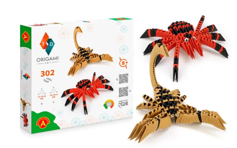 Origami 3d 2w1 pająk i skorpion