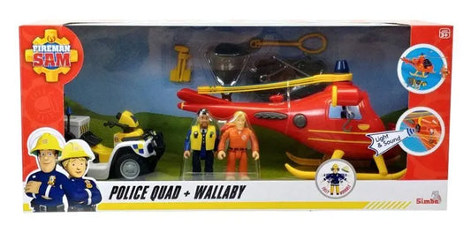 Strażak Sam, Wallaby i quad + figurki