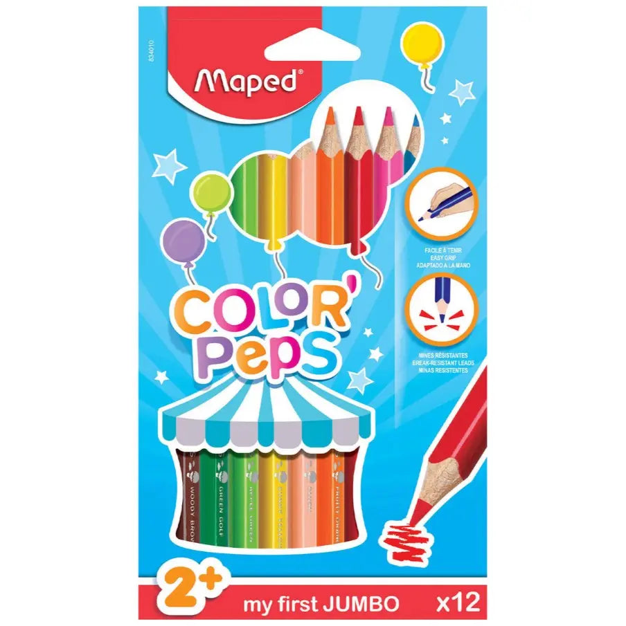 Maped kredki Jumbo trójkątne 12szt.