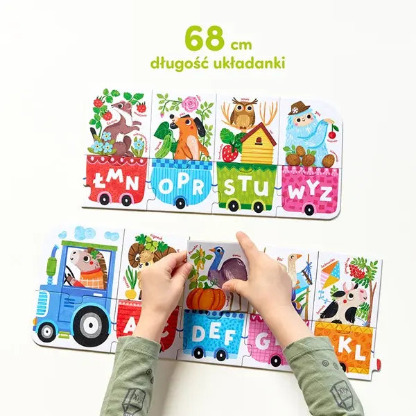 Puzzle - Literkowy traktor