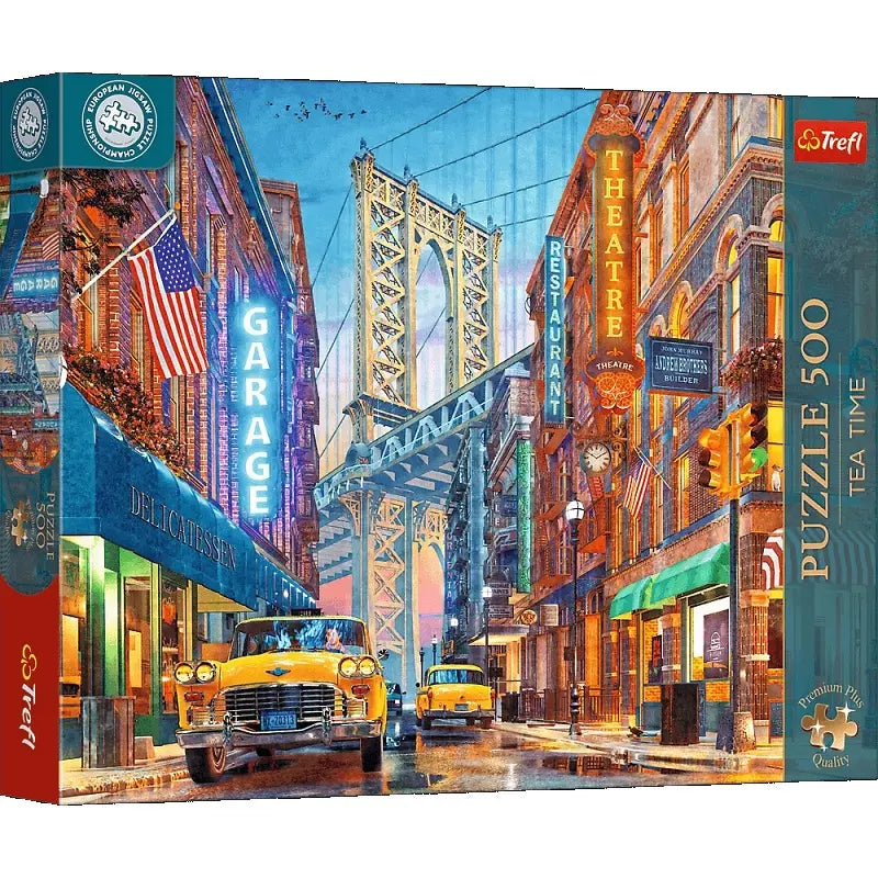 Puzzle 500 el. Premium Plus Quality Tea Time: Widok na Manhattan Bridge