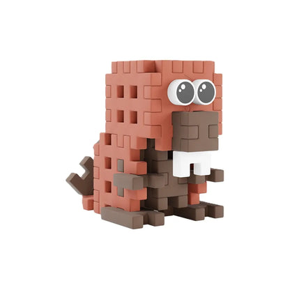 Klocki wafle mini pocket pets bóbr