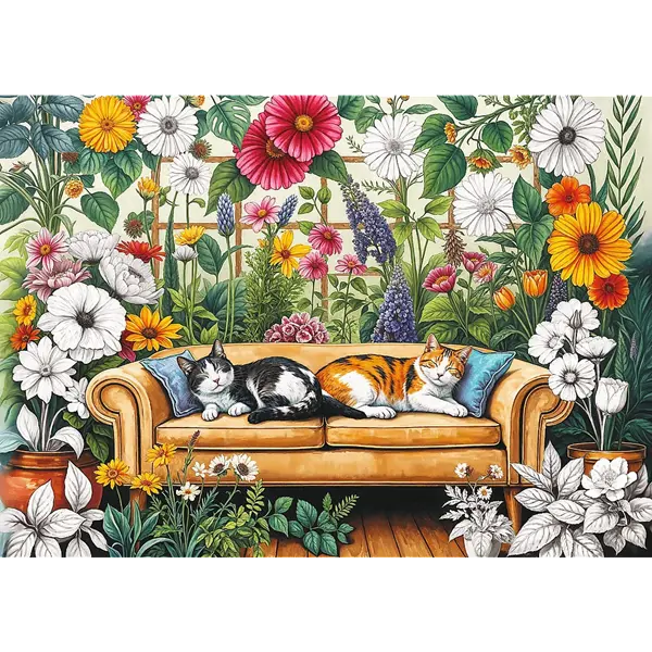 Puzzle 500 el. Creative - Kocia oranżeria