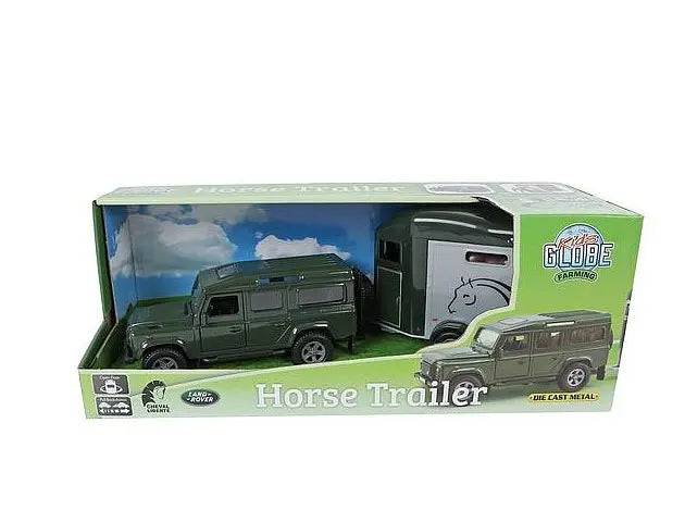 Land Rover z przyczepą do transportu koni - 26cm