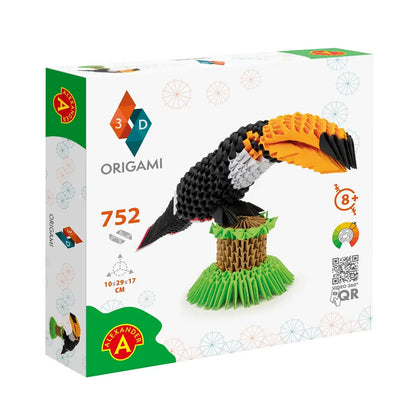 Origami 3d tukan