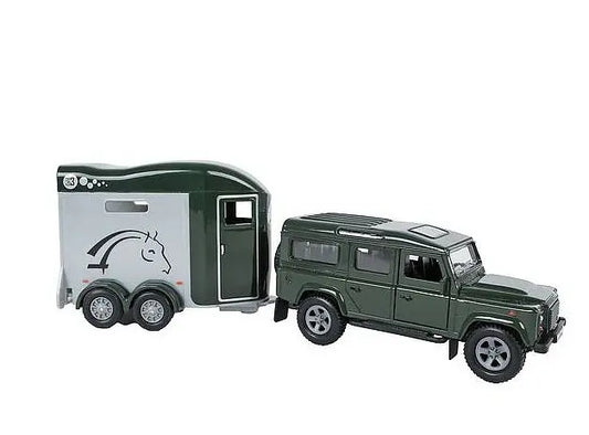 Land Rover z przyczepą do transportu koni - 26cm