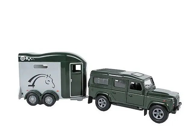 Land Rover z przyczepą do transportu koni - 26cm
